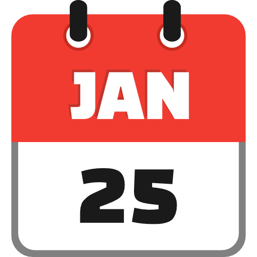january 25 icon