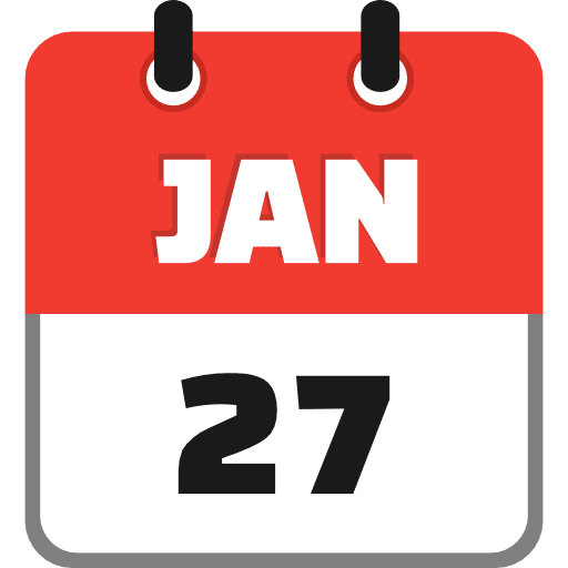 january 27 icon